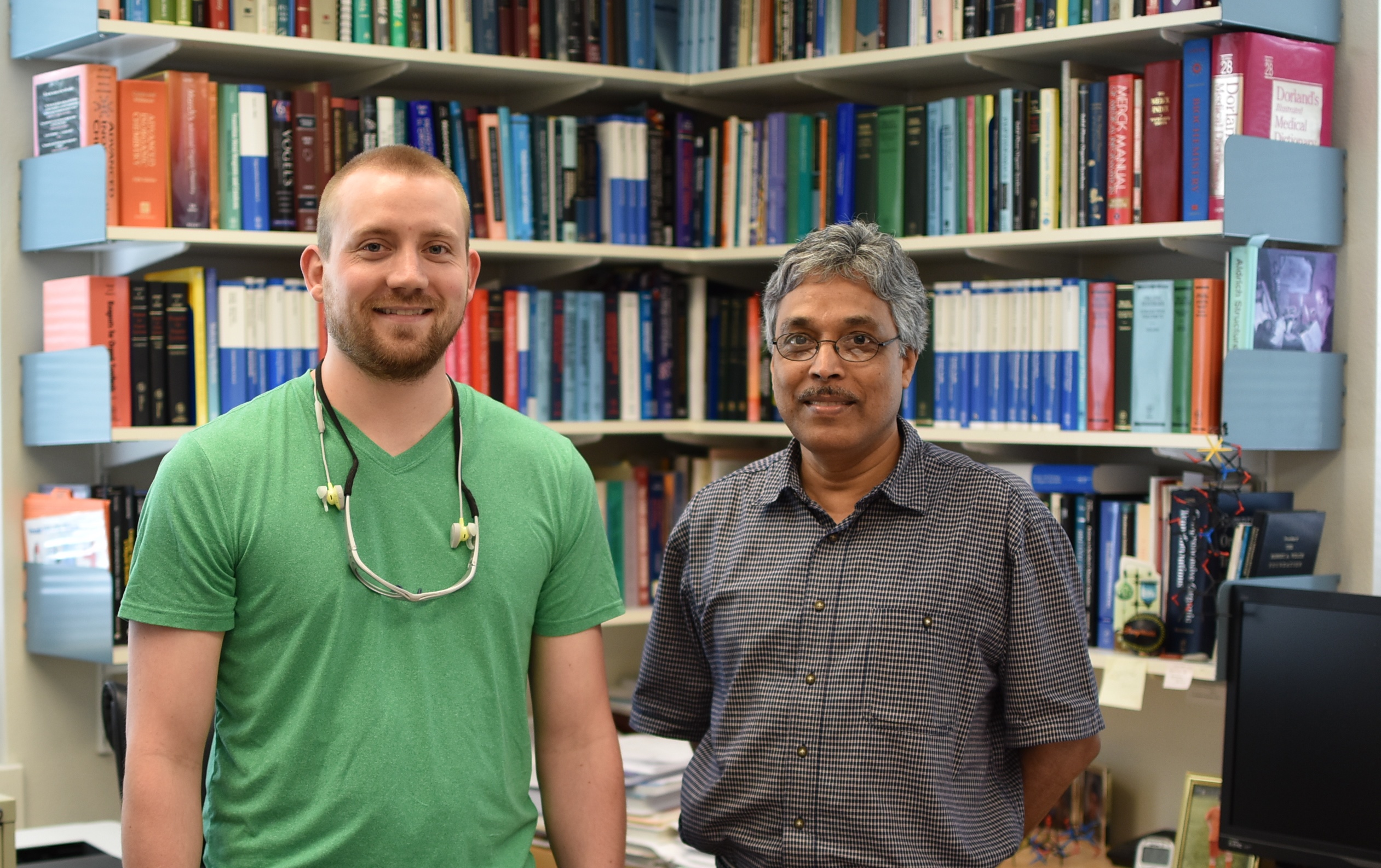 Luke Kassekert and Dr. Arun K. Ghosh